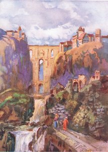 El Tajo Ronda, de Hutchinsons Picturesque Europe publicada por Hutchinson & Son, c.1930 de Louis Burleigh Bruhl