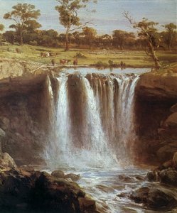 Cascadas en el Wannon, Australia de Louis Buvelot