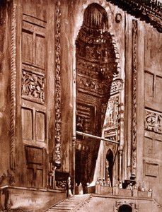 Entrada a la Mezquita del Sultán Hassan, 1928 de Louis Cabanes
