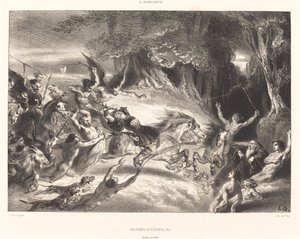 Caza infernal de Louis Candide Boulanger
