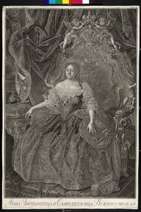 Emperatriz de Rusia Ana Ioannovna de Louis Caravaque
