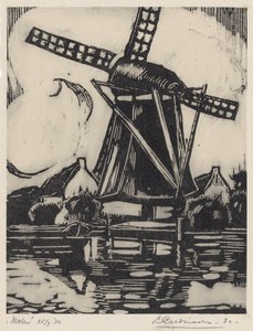 Molen (título original del objeto) de Louis Cardinaals (signed by artist)