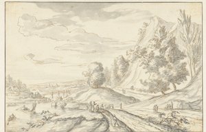 paisaje de montaña de Louis Chalon