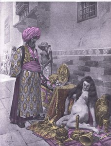 Osbech y los cautivos, ilustración del Decamerón de Boccaccio publicado por Navarre Society 1930