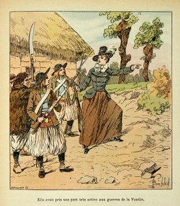 Ilustración de Louis Bombled del libro “El Memorial de Santa Helena” de Emmanuel de Las Cases: Guerra de Vendée de Louis Charles Bombled
