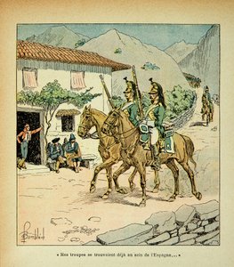 Tropas francesas durante la guerra española, de la colección privada de Louis Charles Bombled