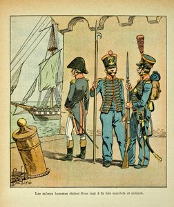 Marinero y soldado francés, de la colección privada