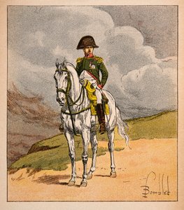 Retrato ecuestre del emperador Napoleón I, del libro 