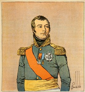 Ilustración de Louis Bombled del libro “El Memorial de Santa Helena” de Emmanuel de Las Cases: Retrato del mariscal Etienne Macdonald, Duque de Taranto de Louis Charles Bombled