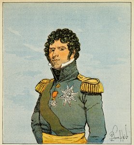 Ilustración de Louis Bombled del libro “El Memorial de Santa Helena” de Emmanuel de Las Cases: Retrato del mariscal Jean Baptiste Bernadotte, Príncipe de Ponte Corvo, Rey de Suecia
