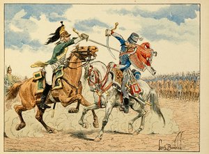Ilustración tomada del libro "Los Héroes del Siglo", relatos anecdóticos por Dick de Lonlay e ilustrados por Louis Bombled (1862-1927) de Louis Charles Bombled