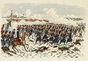 Ilustración del libro “Los Héroes del Siglo”, relatos anecdóticos de Dick de Lonlay e ilustrados por Louis Bombled (1862-1927) de Louis Charles Bombled