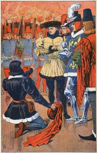 Juana de Arco y Carlos VII de Louis Charles Bombled