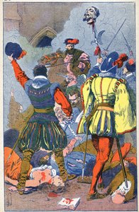 Masacre de protestantes en Vassy de Louis Charles Bombled
