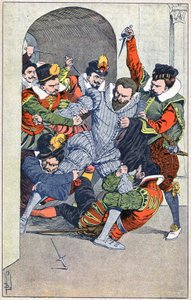 Asesinato de Enrique I, Duque de Guisa, en Blois en 1588 de Louis Charles Bombled