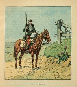 El ejército del Loira: Estrella del 6.º de húsares, comprometido durante la batalla de Toury en octubre de 1870 de Louis Charles Bombled