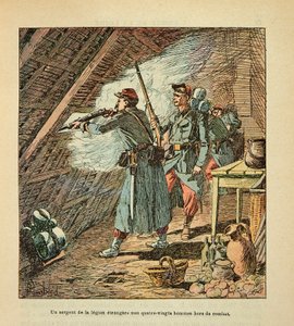 El Ejército del Loira por Eugene Sergent, conocido como Grenest, ilustrado por Louis Bombled (1862-1927) (Guerra Franco-Prusiana; campaña de 1870-1871): Batalla de Orleans el 11 de octubre de Louis Charles Bombled