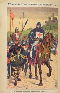 La partida para las cruzadas, ilustración de 