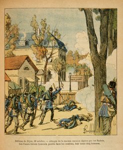 El Ejército del Este de Eugene Sergeant, conocido como Grenest, ilustrado por Louis Bombled (1862-1927): Defensa de Dijon el 30 de octubre de Louis Charles Bombled