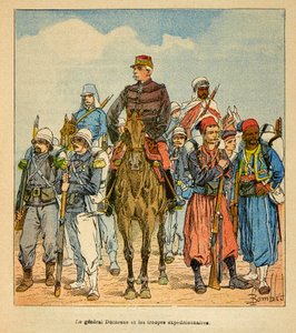 Anecdotario de la Guerra en Madagascar: General Duchesne con las tropas expedicionarias de Madagascar de Louis Charles Bombled