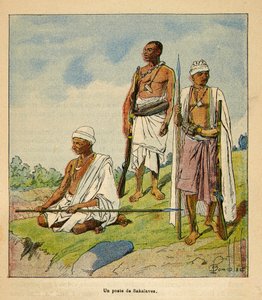 La Guerra en Madagascar-Historia Anecdótica de las Expediciones Francesas de 1885-1895: Guerreros Sakalavas de Louis Charles Bombled