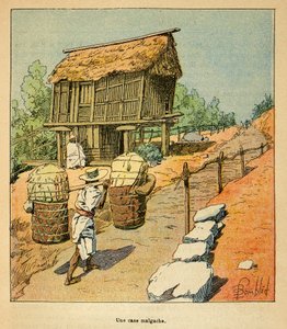 La guerra en Madagascar-Historia anecdótica de las expediciones francesas de 1885-1895 por Henri Galli, ilustrado por Louis Bombled: Un caso malgache en el siglo XIX, Colección privada de Louis Charles Bombled