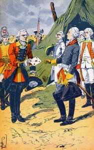 Washington recibe la rendición de Yorktown