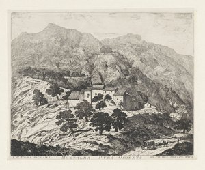 Montalba-le-Château (Frankrijk) Montalba Pyr[eneas]s. orient[ale]s (título sobre objeto) de Louis Charles Hora Siccama
