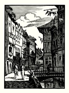 Ilustración para Madame Bovary de Gustave Flaubert (xilografía) de Louis Claudel