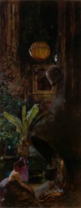 Una esquina del estudio de la calle 72 de Louis Comfort Tiffany