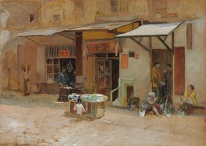 Chinatown, San Francisco, 1908 de Louis Comfort Tiffany