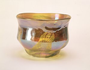 Cuenco Favrile, para la Glass Decorating Company, Nueva York, c.1894