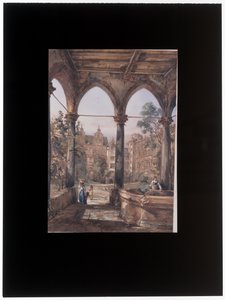 El patio del castillo de Heidelberg de Louis Desire Thienon