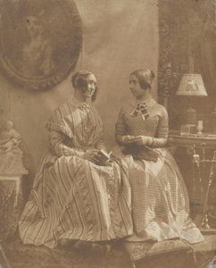 [La esposa y la hija del artista], 1846-49 de Louis Désiré Blanquart Evrard