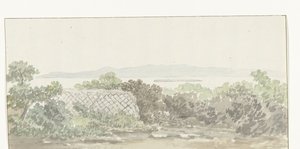 Vista de las ruinas del teatro de Brindisi
Vista de los restos del Teatro de Tarento (título en el objeto)
Viaje a Italia, Sicilia y Malta - 1778 (título de la serie) de Louis Ducros
