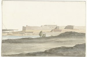 Vista del castillo en el puerto de Barletta
Vista del Castillo, con vistas al puerto de Barletta (título en el objeto)
Viaje a Italia, Sicilia y Malta - 1778 (título de la serie)