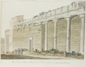 Vista del antiguo templo de Minerva en la isla de Siracusa
Vista del antiguo Templo de Minerva en la Isla de Siracusa (título en el objeto)
Voyage en Italie, en Sicile et à Malte - 1778 (título de la serie) de Louis Ducros