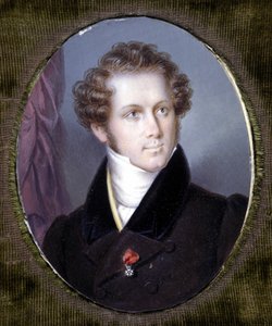 Retrato de Vincenzo Bellini (1801 - 1835). Miniatura de Dupré. Museo della Scala. Milán.