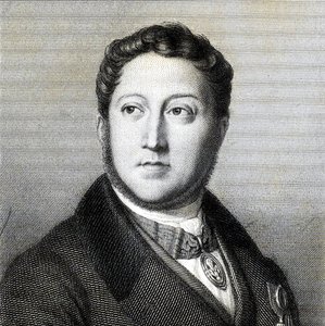 Retrato del compositor Gioachino Antonio Rossini 1792-1868, 1836 de Louis Dupré