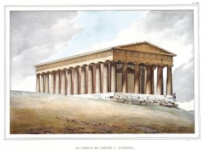 El templo de Thesee en Atenas. en 