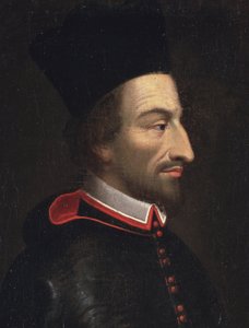 Retrato de Cornelius Jansen, llamado Jansenius, obispo de Ypres, detalle (óleo sobre lienzo