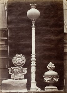 Detalles interiores y candelabros, Théâtre du Vaudeville, París