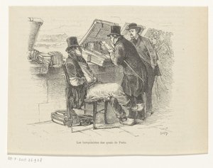 Librero en un muelle de París
Les bouquinistes des quais de Paris (título en el objeto) de Louis Ernest Lesage
