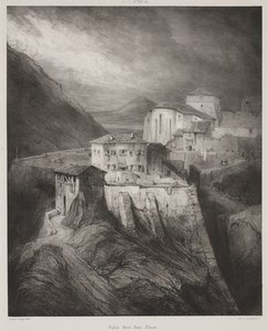 Iglesia de San Juan, Thiers, Auvernia de Louis Eugene Gabriel Isabey