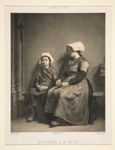 Mujeres bretonas en misa