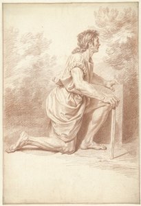 Hombre arrodillado, a la derecha de Louis Fabritius Dubourg