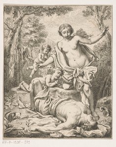 venus y adonis de Louis Fabritius Dubourg