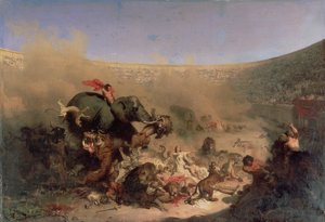 Los cristianos arrojados a las bestias por los romanos