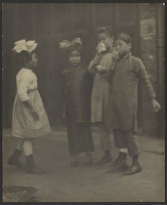 [Niños en Chinatown] de Louis Fleckenstein