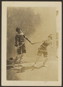 [Bailarinas en la azotea] de Louis Fleckenstein